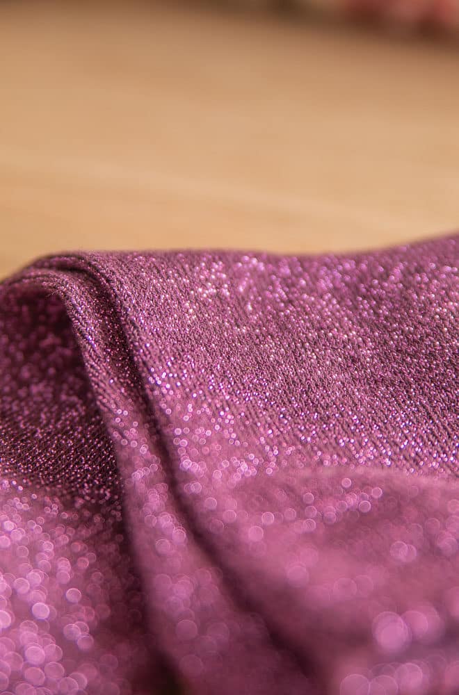 Chaussettes violettes à paillettes