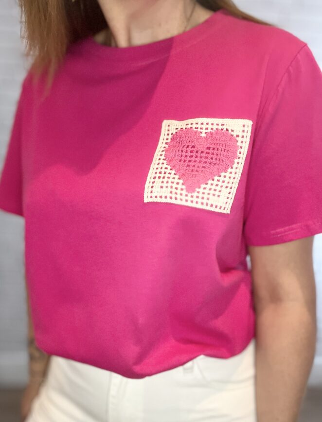 Tee Shirt Joly Fuchsia – Image 2