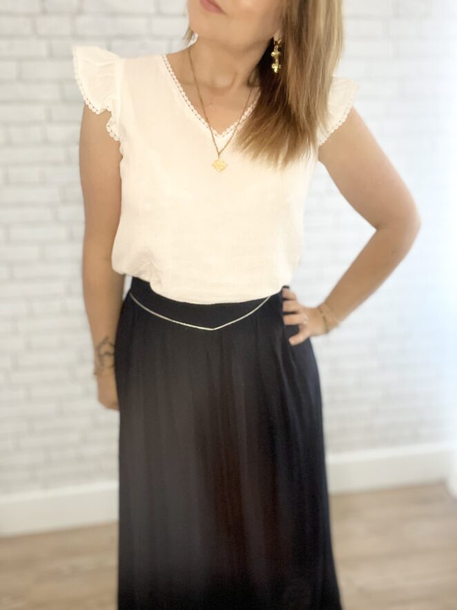 Blouse Dina Blanc – Image 2