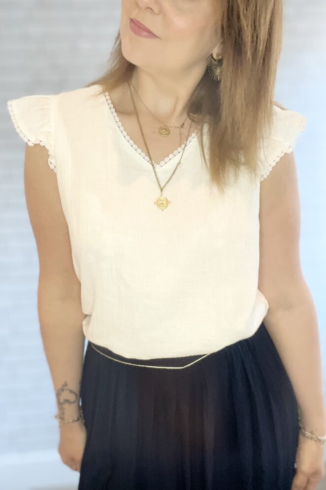 Blouse Dina Blanc