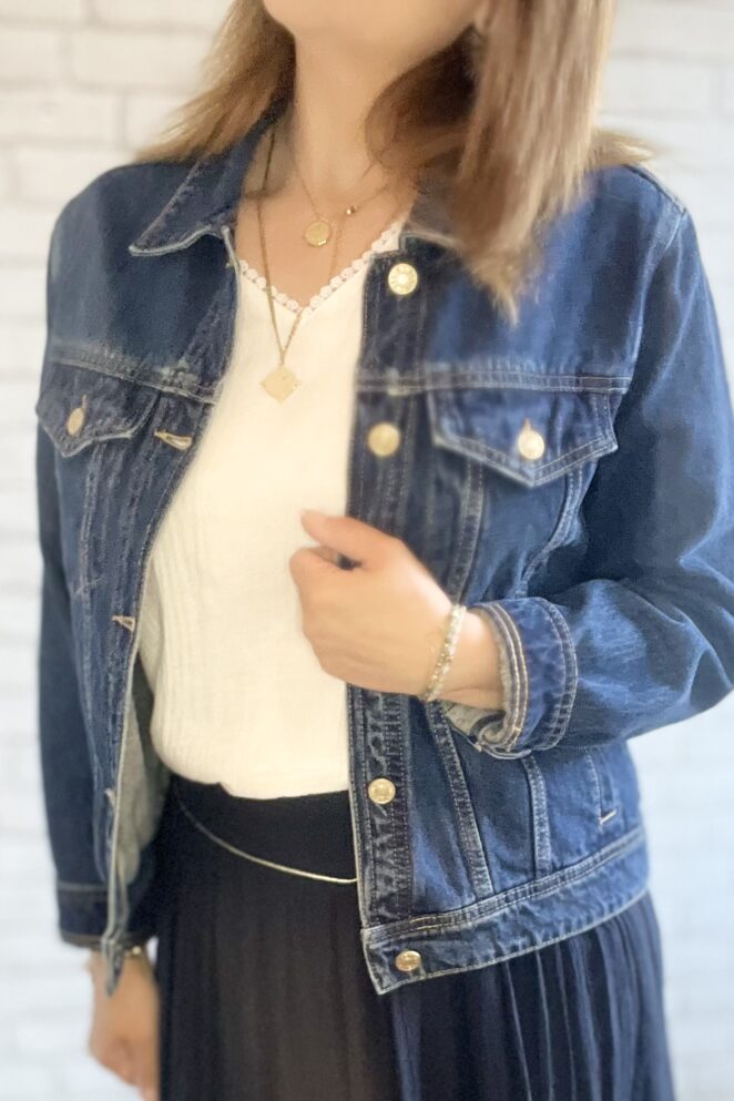 Veste Diana Bleu Denim Foncé