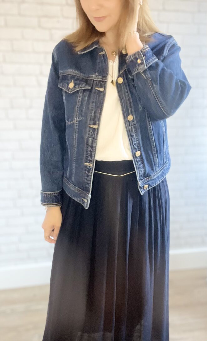 Veste Diana Bleu Denim Foncé – Image 2