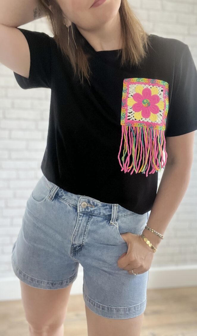 Tee shirt polka Noir – Image 3