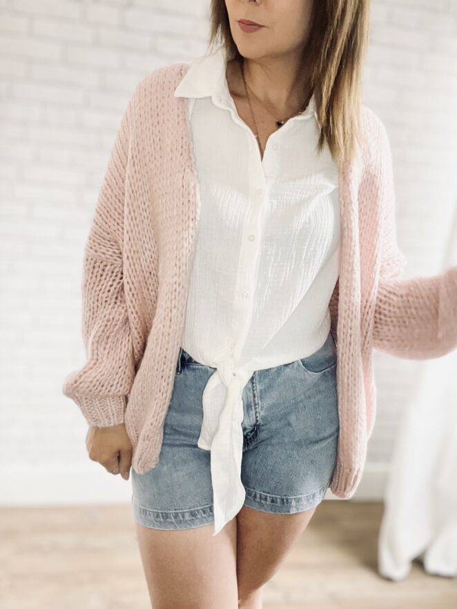 Gilet Garance Rose