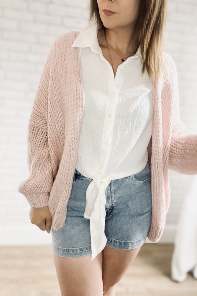 Gilet Garance Rose