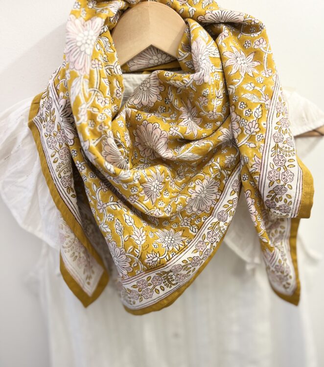 Foulard Dheli Safran