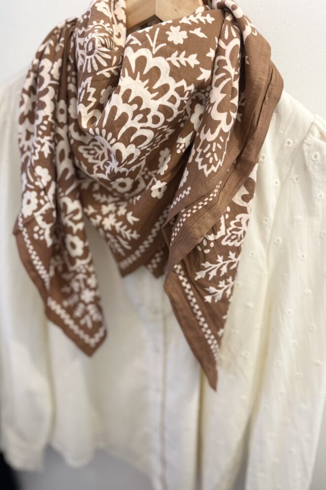 Foulard Mysore Bandana Cannelle