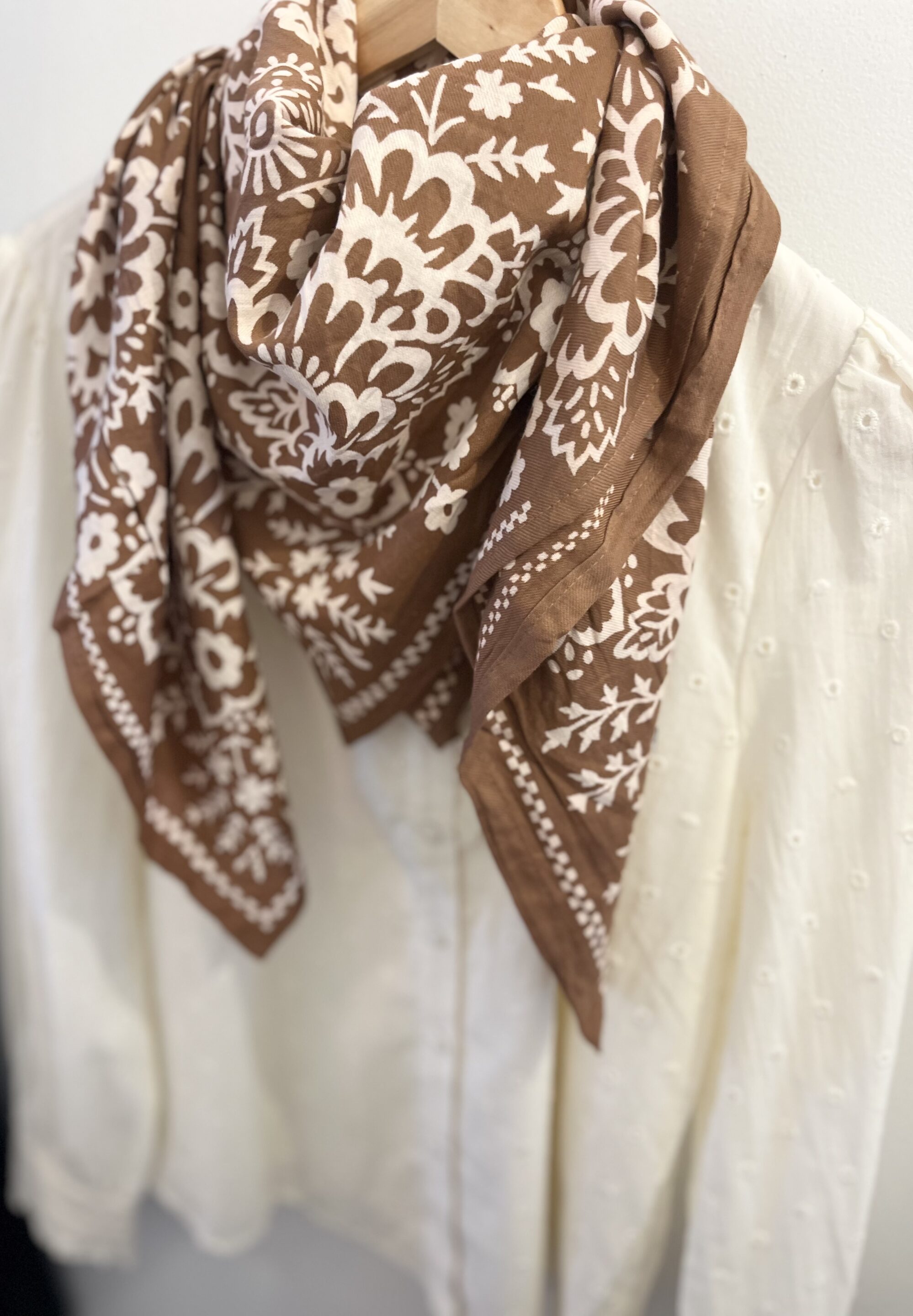 Foulard Mysore Bandana Cannelle