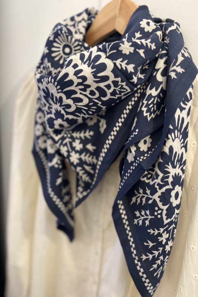 Foulard Mysore Bandana Marine