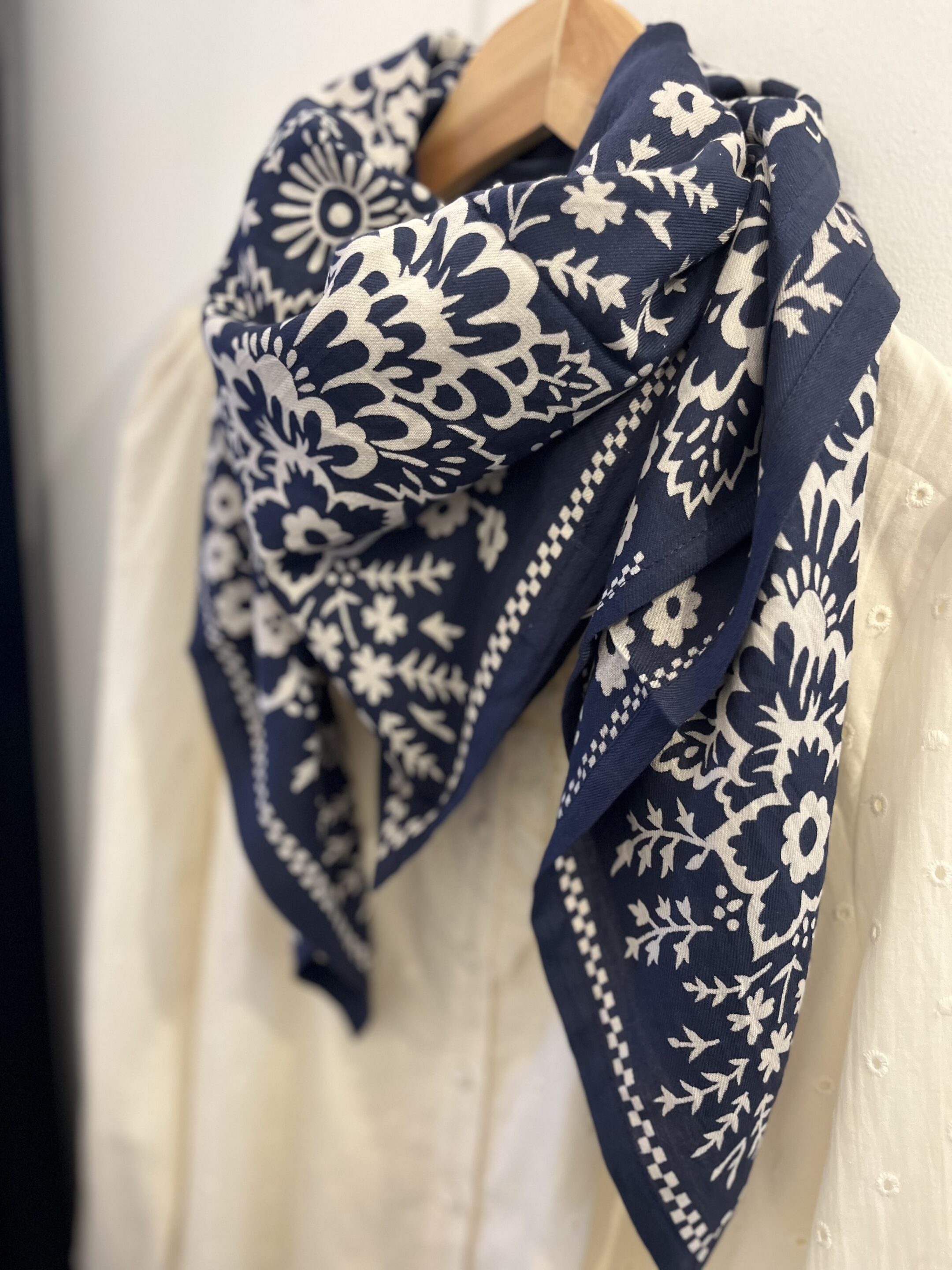 Foulard Mysore Bandana Marine