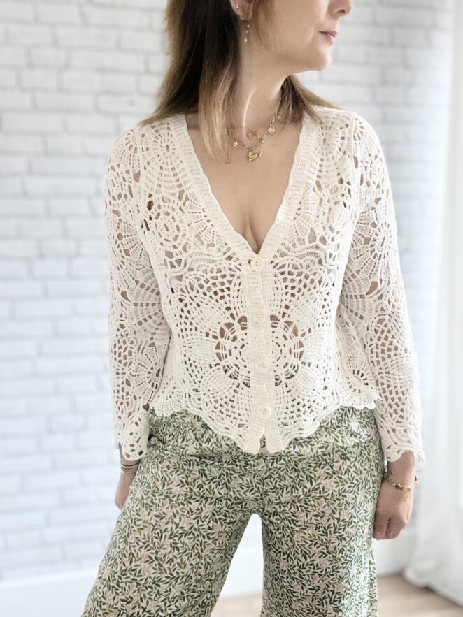 Gilet Victoria Beige