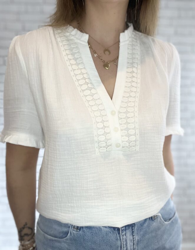 Blouse Laly Blanc – Image 2