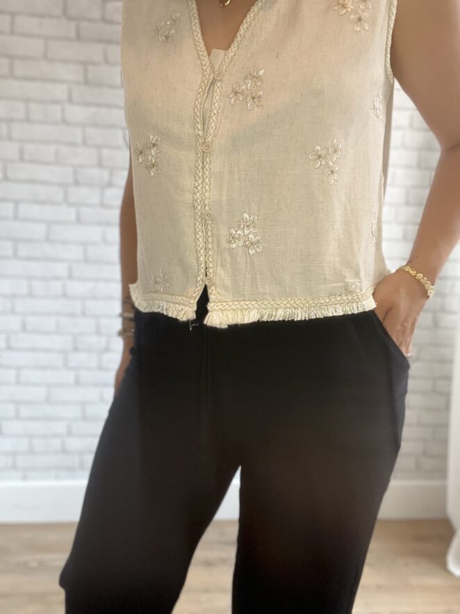Pantalon Elise noir – Image 2