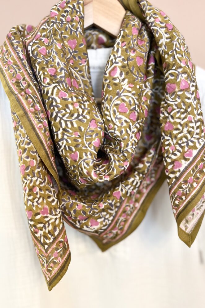 Foulard Love bronze
