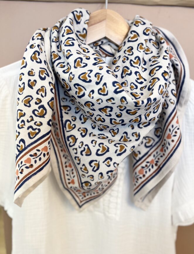 Foulard Léo Navy