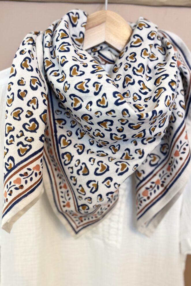 Foulard Léo Navy