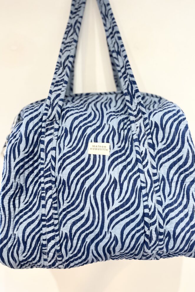 Sac Weekend Zèbre Indigo