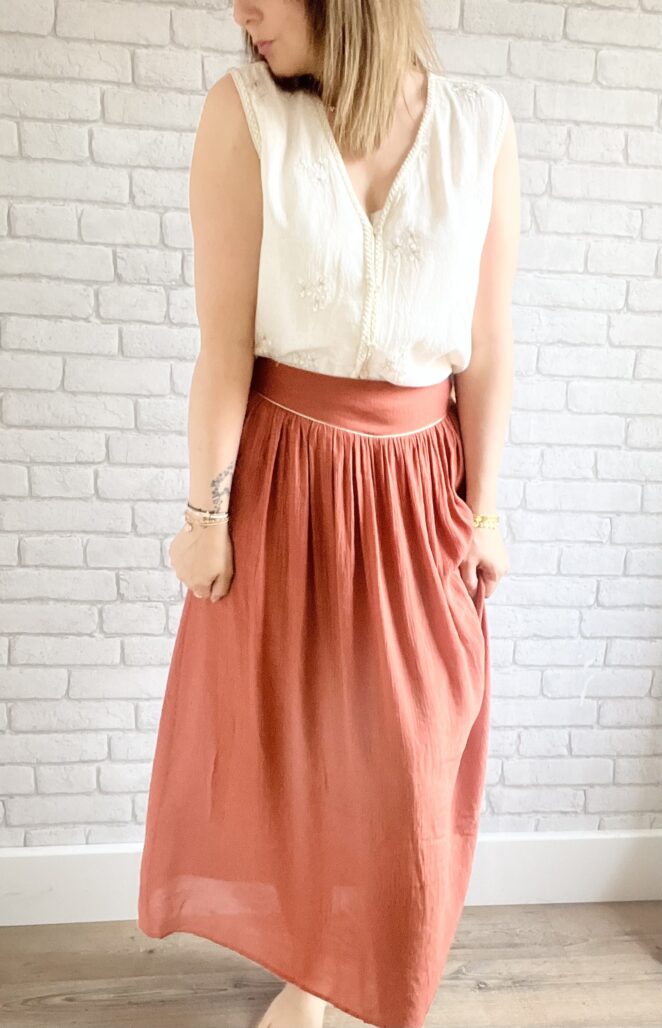 Jupe Anna Bois de Rose