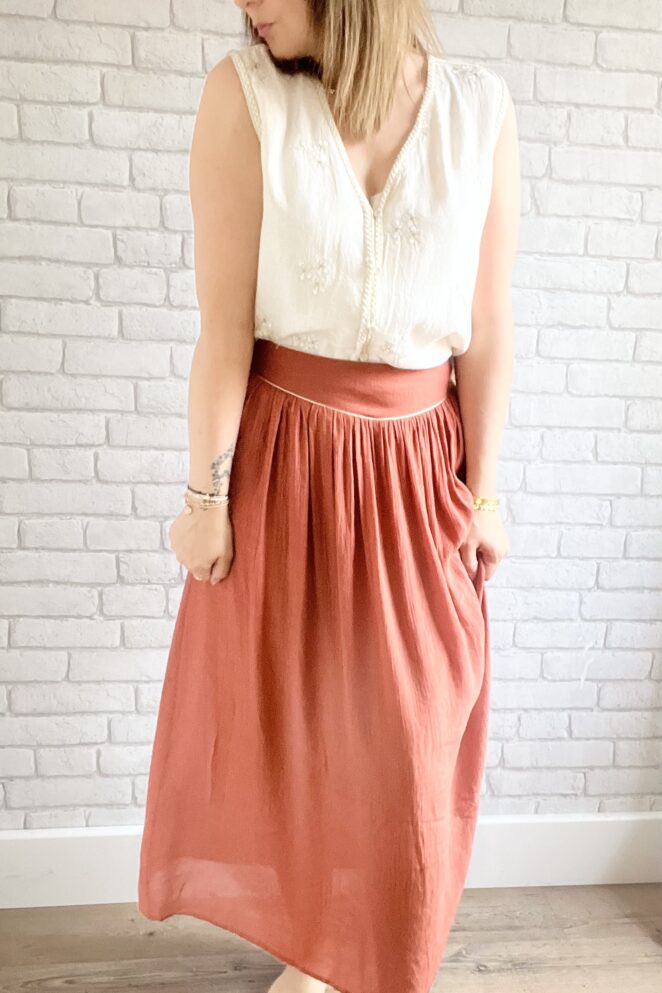 Jupe Anna Bois de Rose
