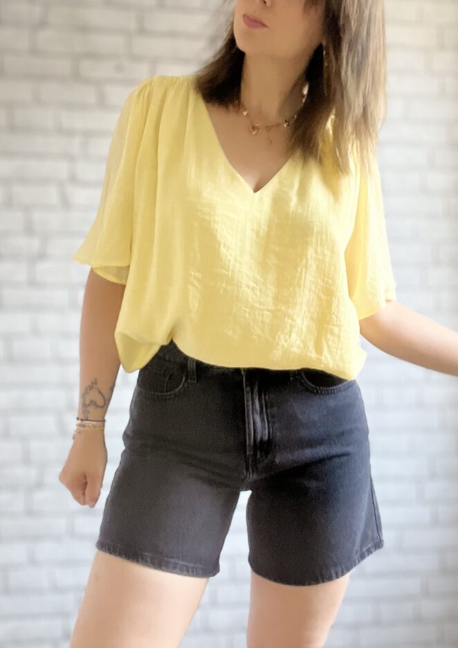 Blouse Victorine Jaune – Image 2