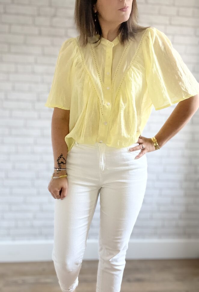 Blouse Pénéloppe Jaune – Image 3