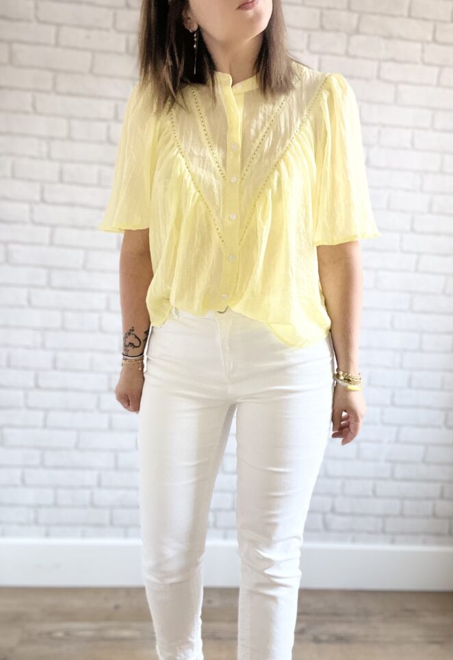 Blouse Pénéloppe Jaune – Image 2
