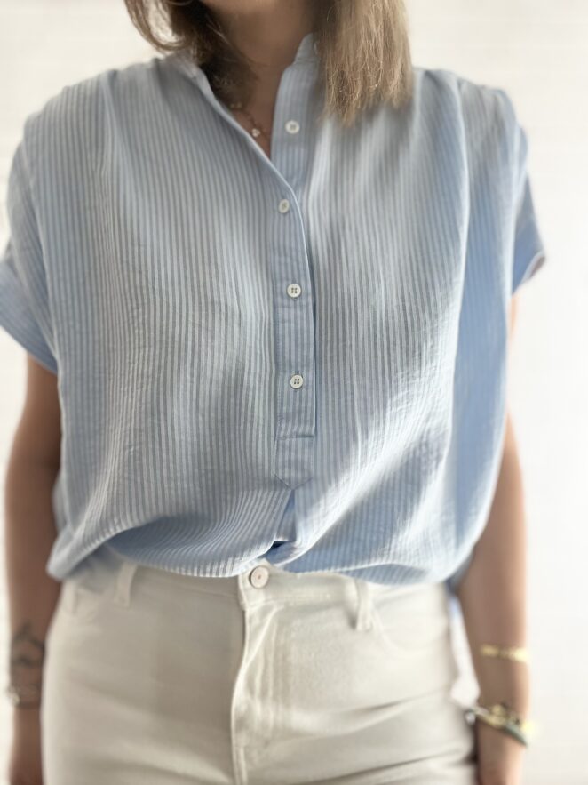 Blouse Maxence Bleu – Image 2