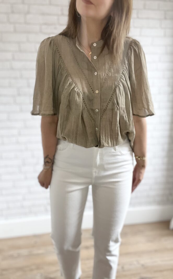 Blouse Pénéloppe Kaki