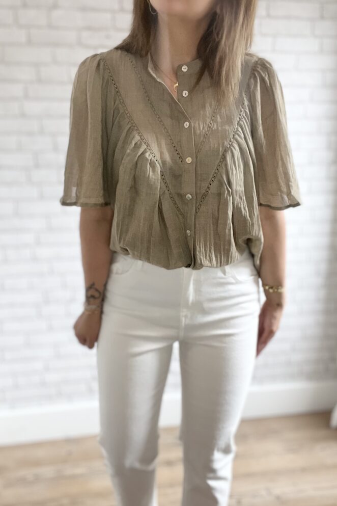 Blouse Pénéloppe Kaki