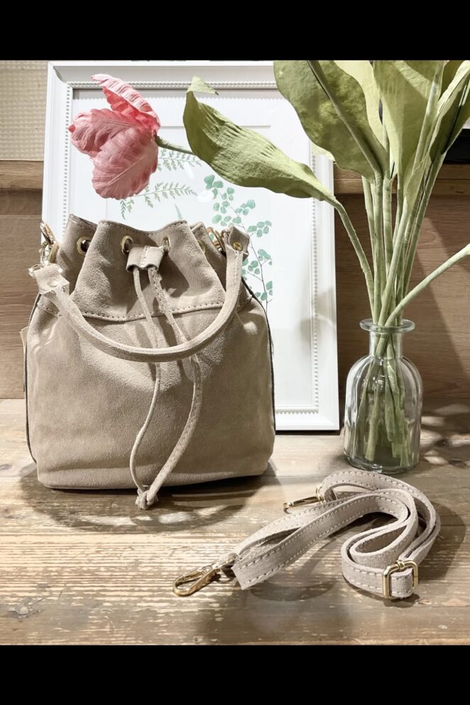Sac Bourse Cuir Judith Beige