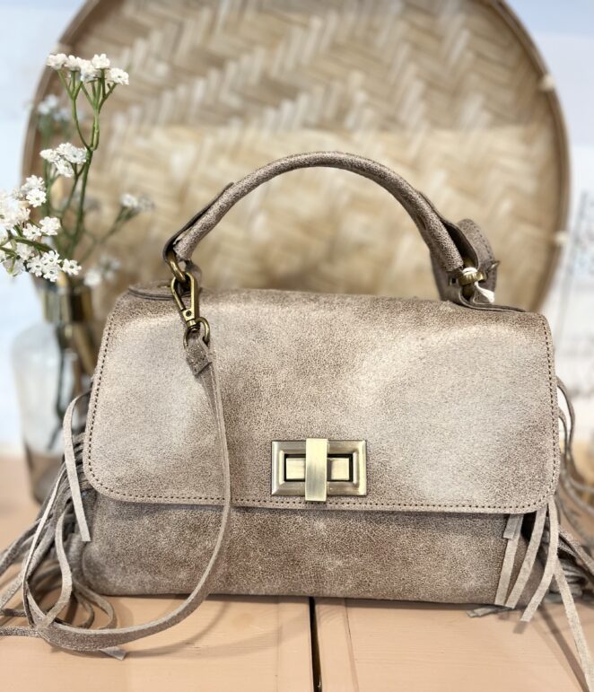 Sac Cuir Olivia Taupe