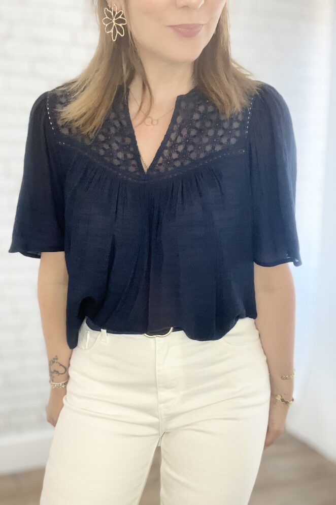 Blouse Orlane Marine