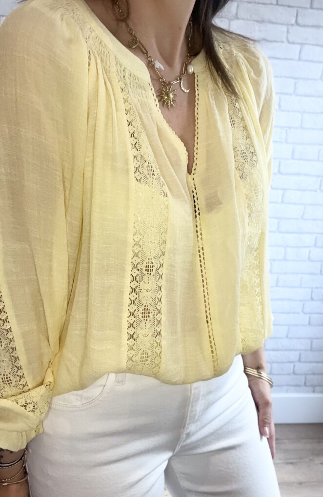 Blouse Emma Jaune – Image 3