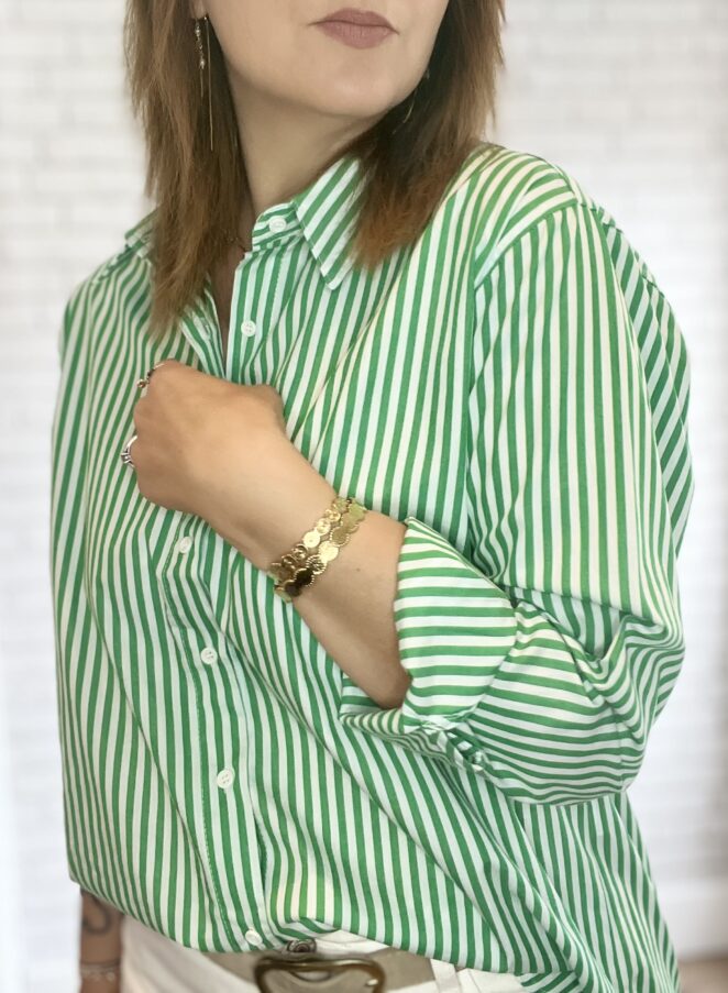 Chemise Faustine Verte – Image 2