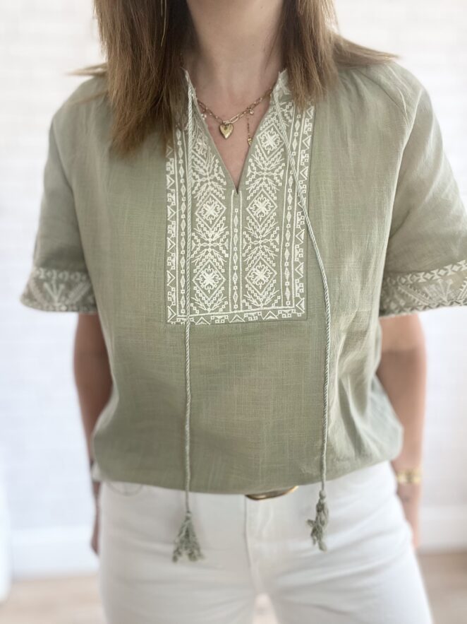 Blouse Janelle Kaki – Image 6