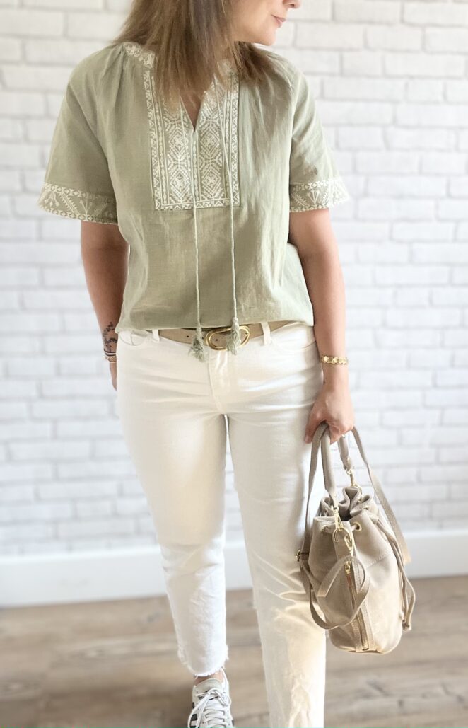Blouse Janelle Kaki – Image 4