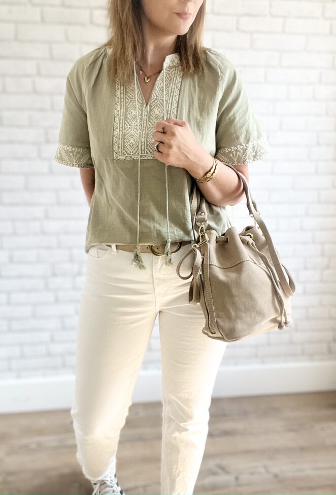 Blouse Janelle Kaki – Image 3