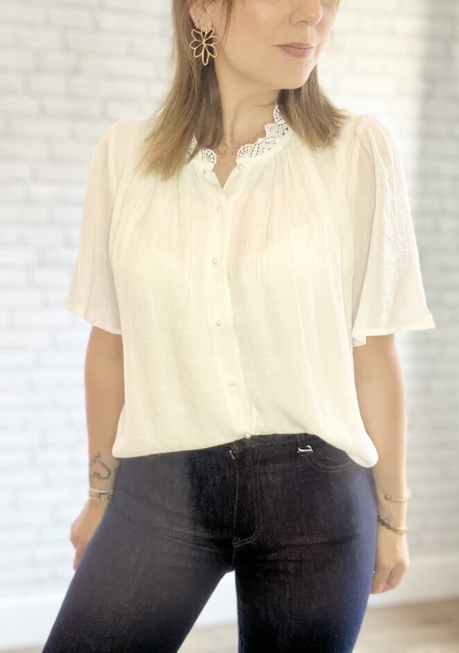 Blouse Capucine Blanc – Image 2
