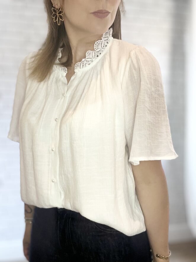 Blouse Capucine Blanc – Image 3