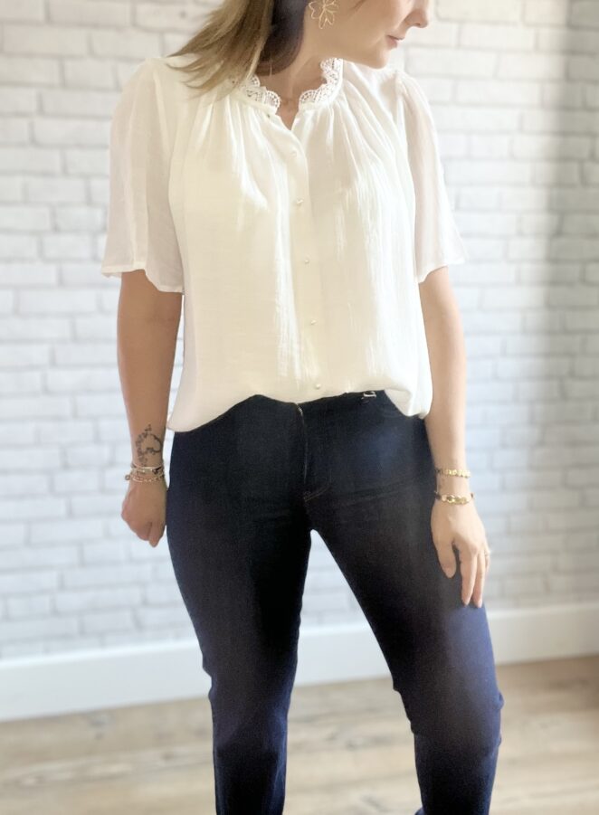 Blouse Capucine Blanc – Image 4