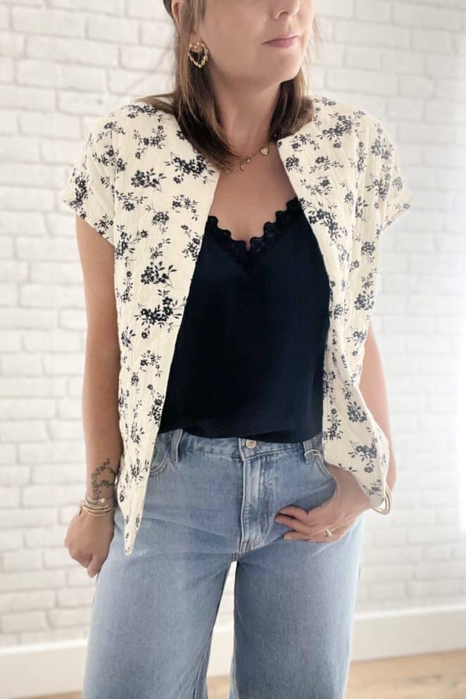 Veste sans manches Billie Crème