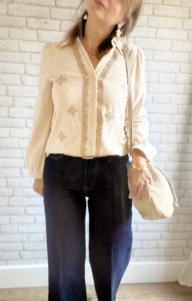 Chemisier Olympe Beige – Image 3