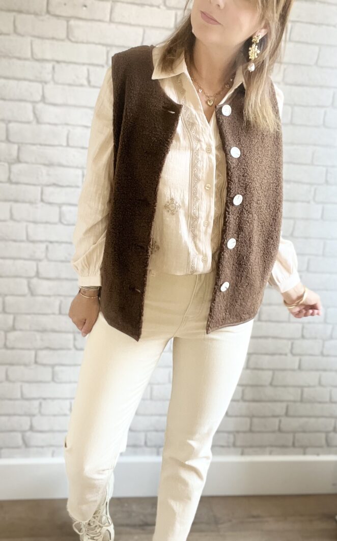 Gilet Ninon Chocolat – Image 3