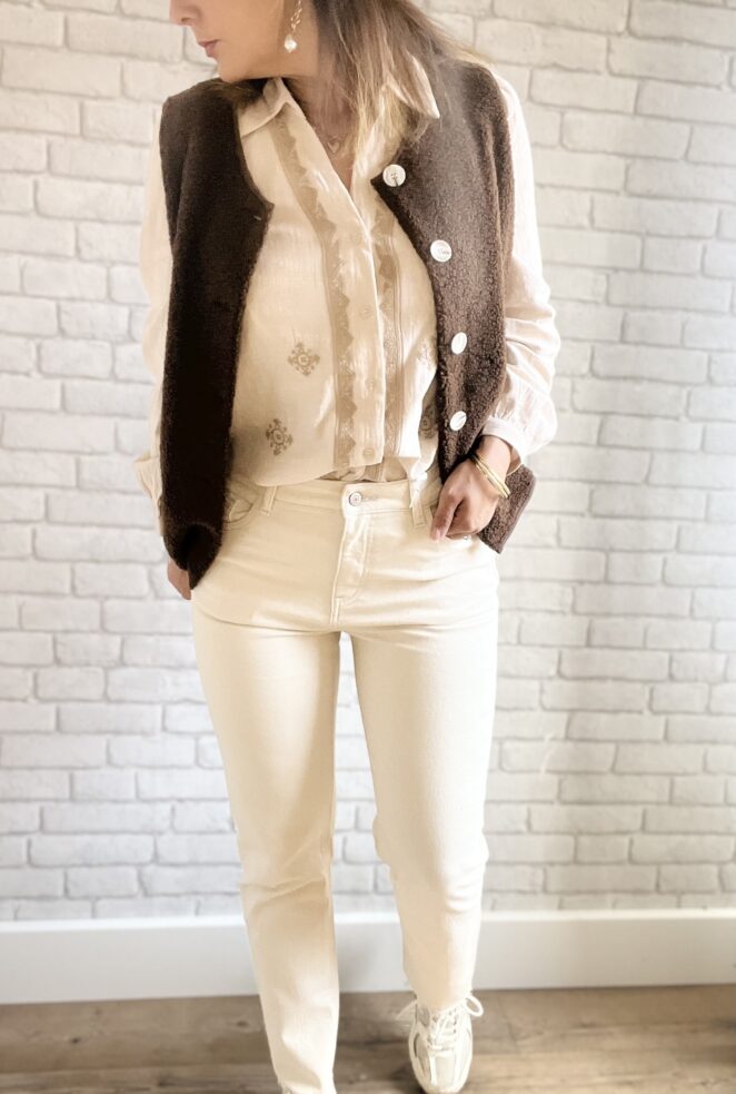Jean Maryline Beige Naturel – Image 3