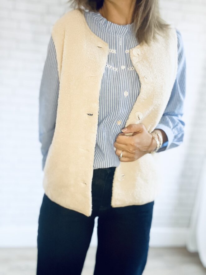 Gilet Ninon Beige – Image 2