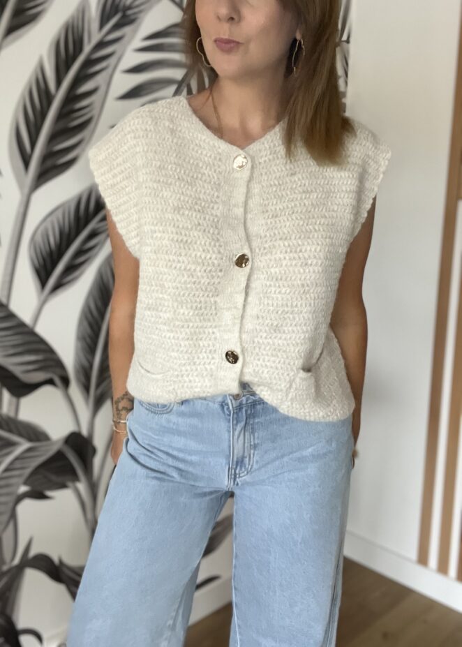 Gilet Aaron Beige – Image 2