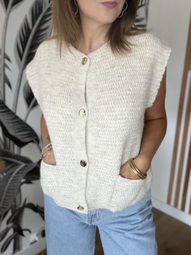 Gilet Aaron Beige – Image 6