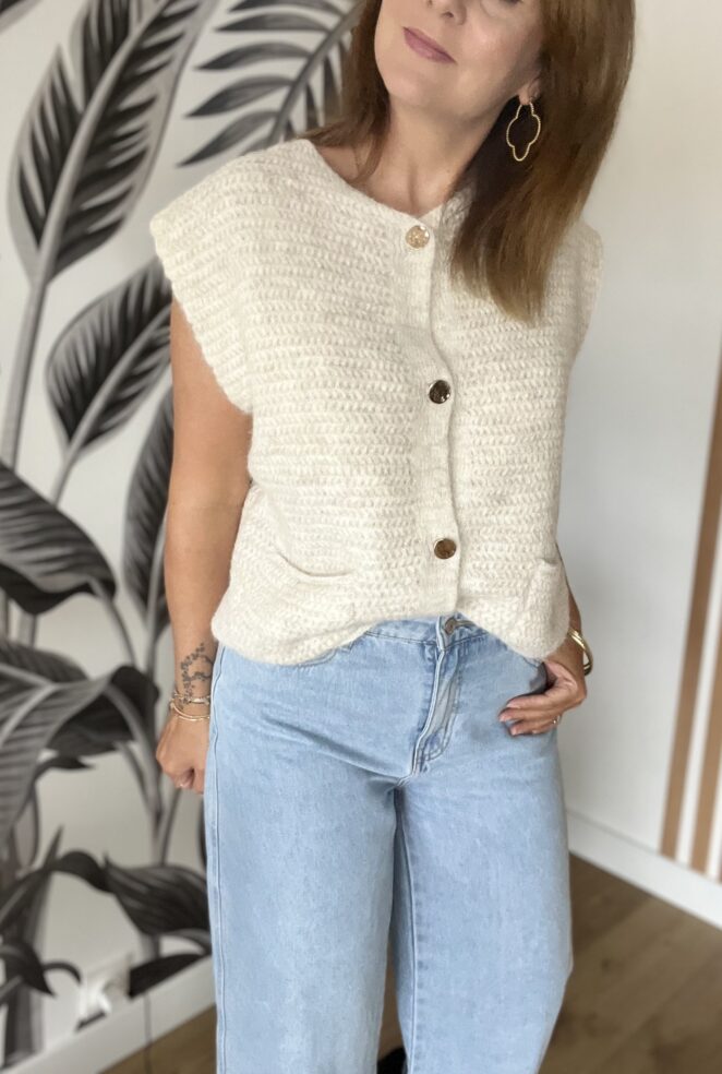 Gilet Aaron Beige – Image 5