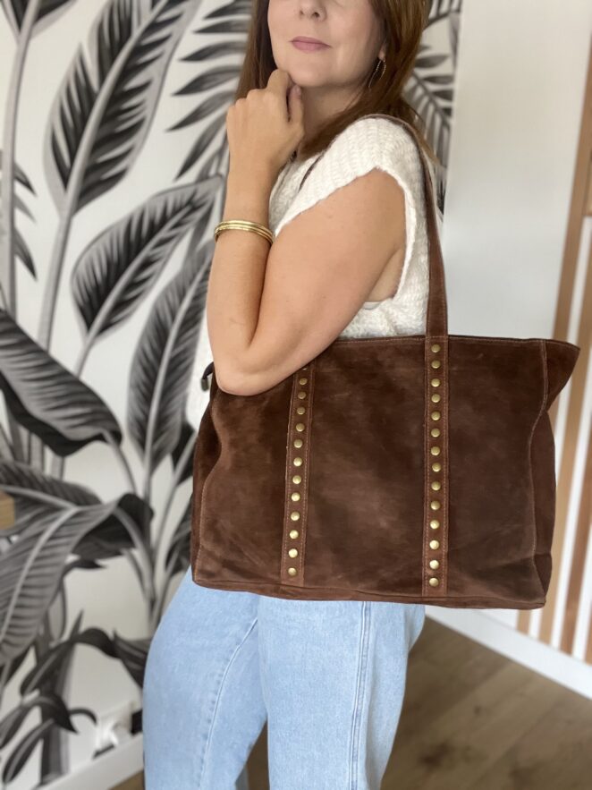Sac Cuir Uxane Chocolat – Image 4