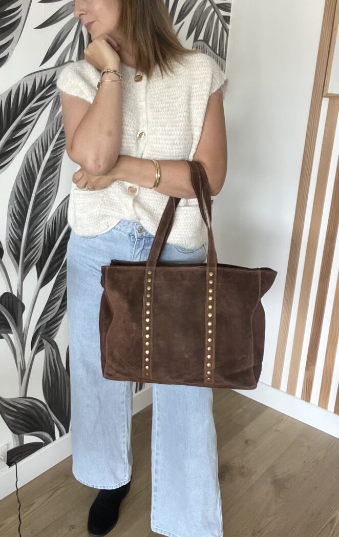 Sac Cuir Uxane Chocolat – Image 3